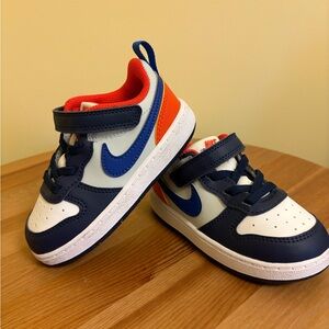 Nike Kids' Blue and Orange Sneakers